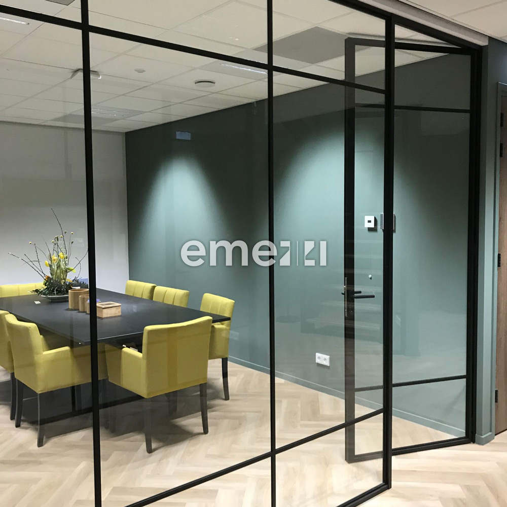 Paroi fixe de bureau Emezzi - Expert en porte et fenêtre intérieure et extérieure en Wallonie et à Bruxelles en Belgique